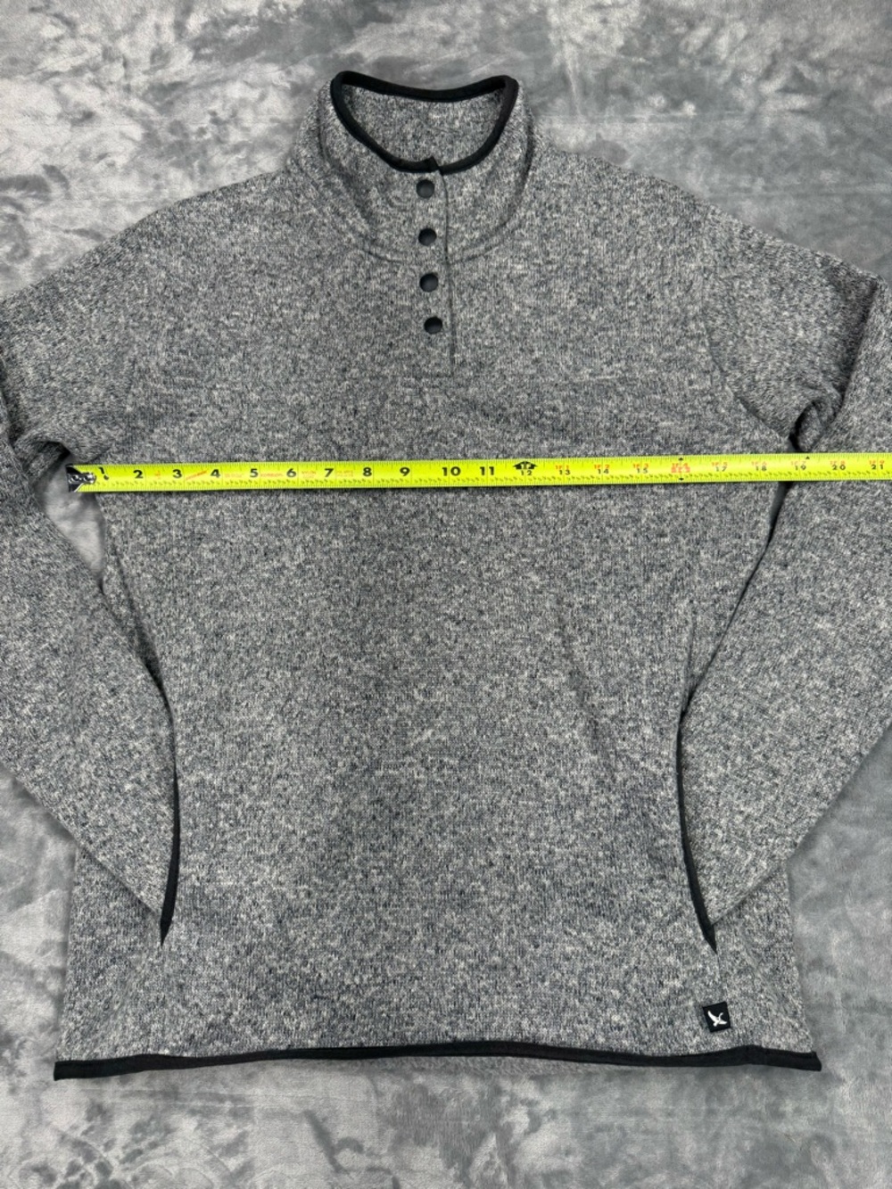 Eddie Bauer Gray Buttoned Crewneck Sweater - Picture 6 of 10